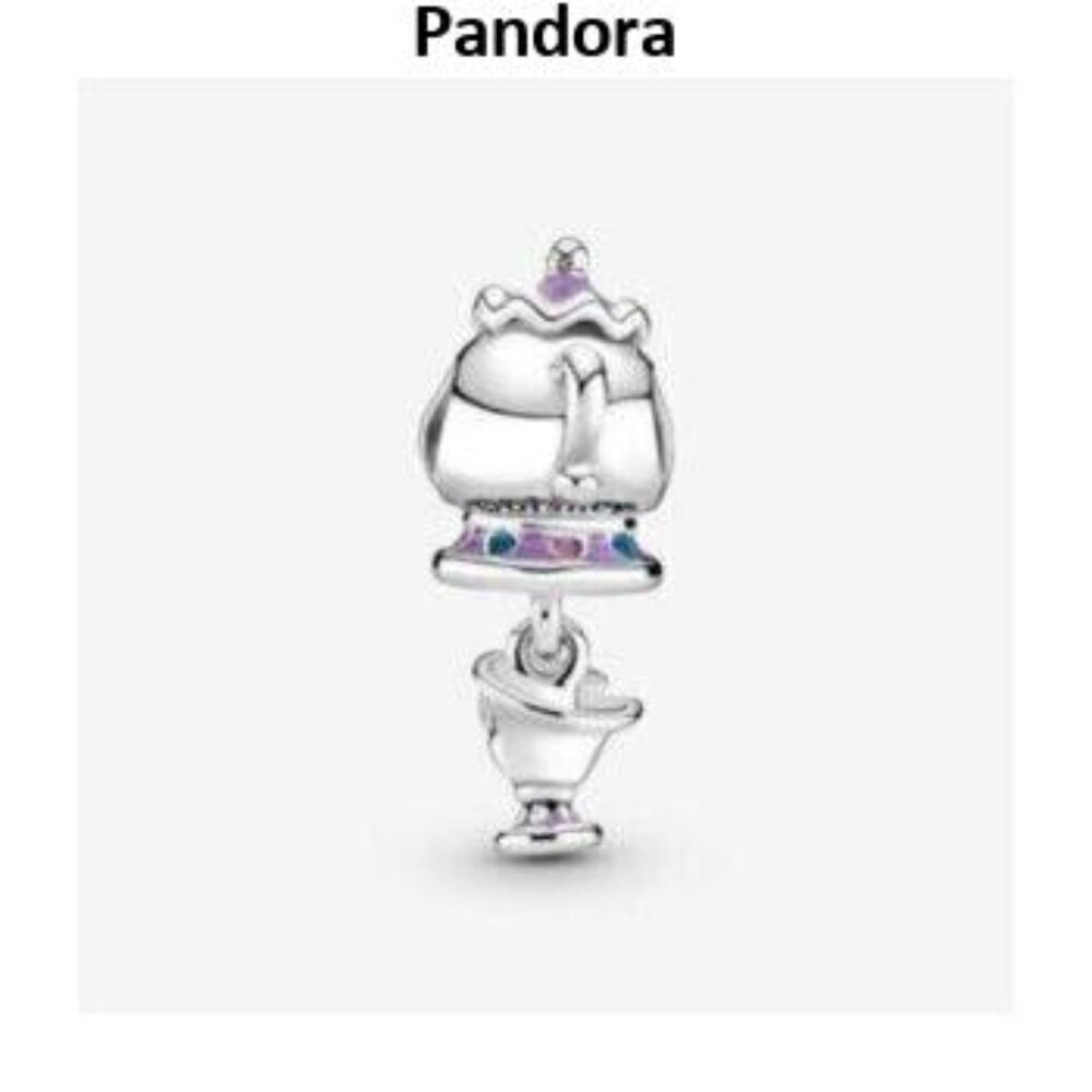 Pandora Disney Beauty And The Beast Mrs. Potts An… - image 3